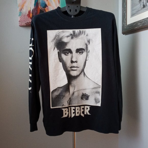 Justin Bieber Purpose World Tour Sorry Long Sleeve T-shirt - Picture 3 of 8